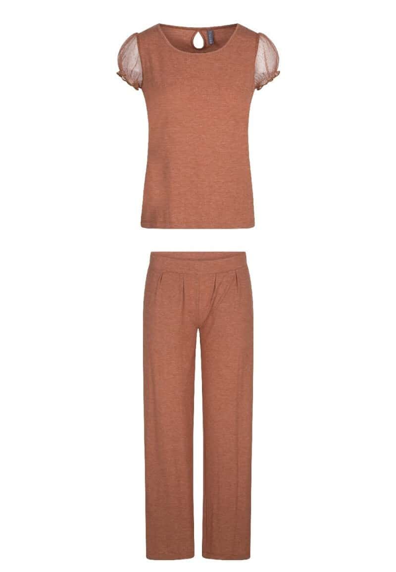 , LingaDore Pyjama set lang Sierra Brown, Lingerie By M