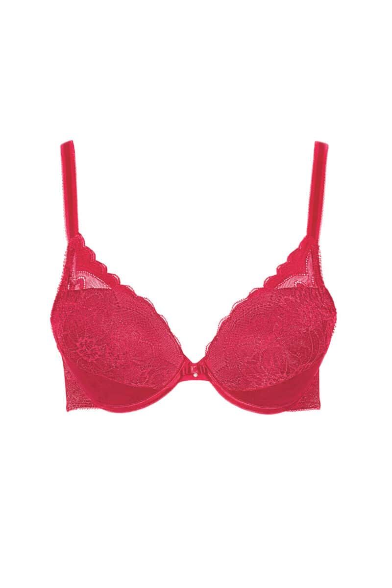 , Lisca EVELYN Push-up BH A1 rood, Lingerie By M