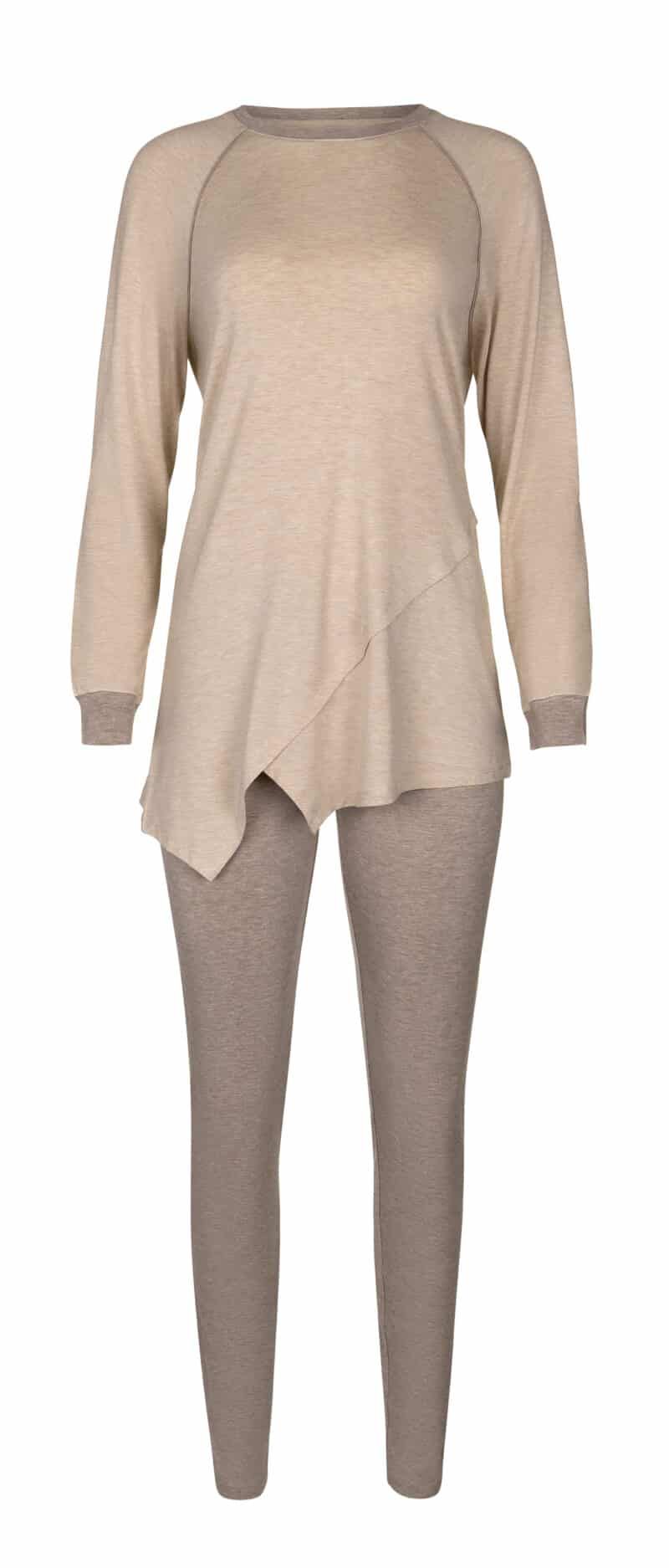 , Lisca Fashion KELLY Pyjama met legging Warm Caramel, Lingerie By M