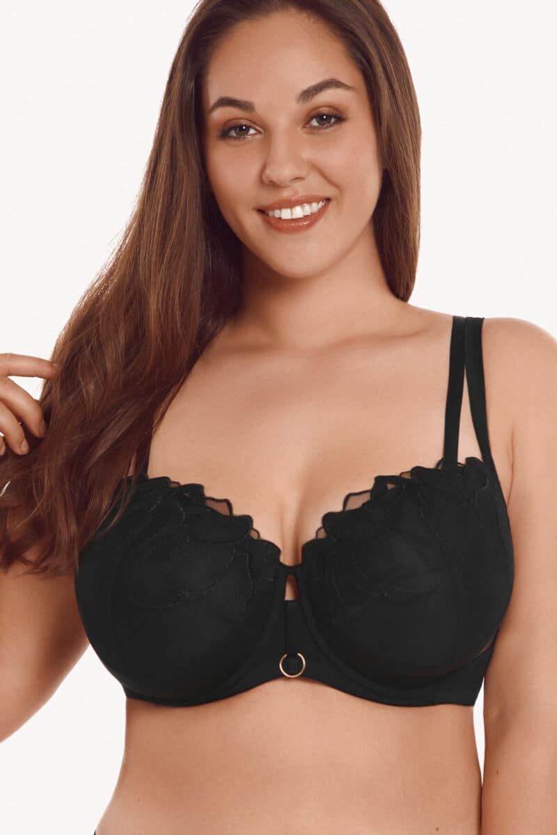 , Lisca Selection SAPPHIRE Foamcup BH Zwart, Lingerie By M