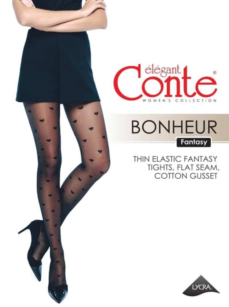 , Elegant Conte Fantasie Panty&#8217;s Panty Bonheur Zwart, Lingerie By M