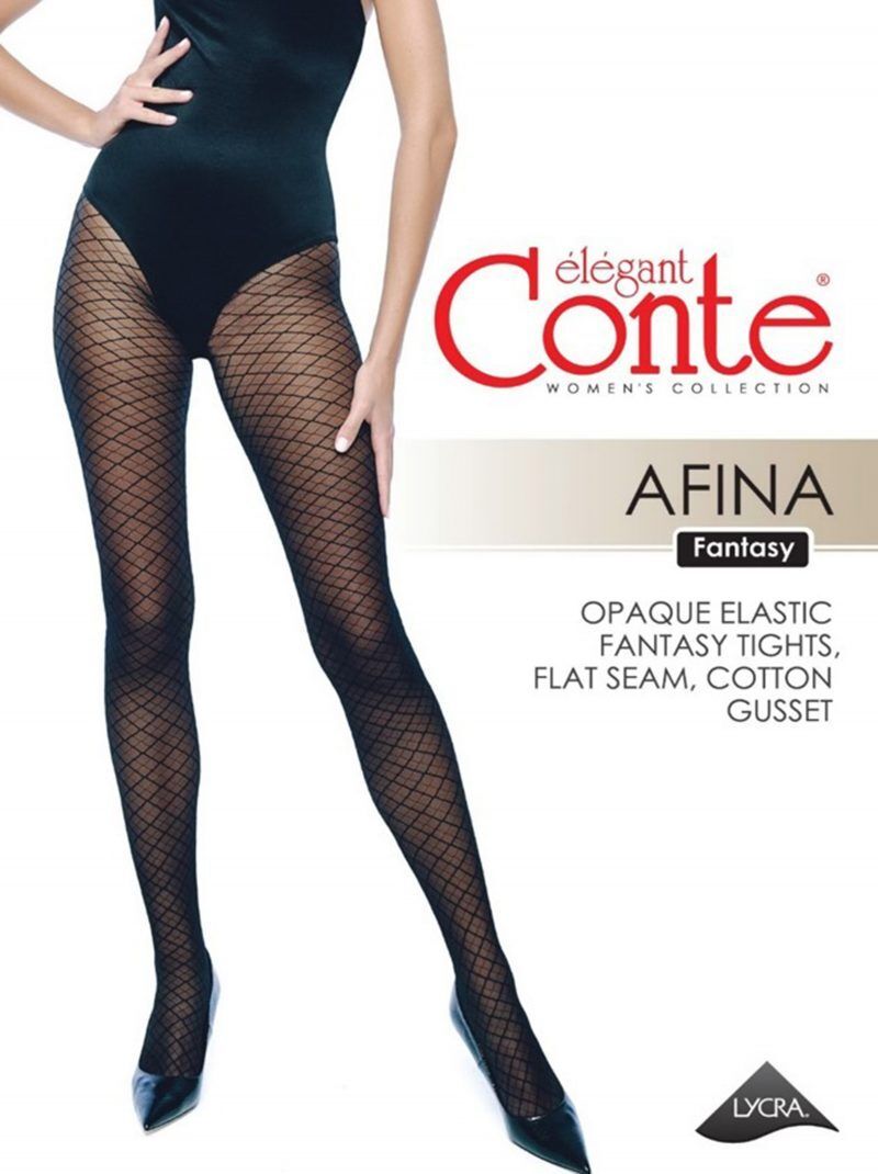, Elegant Conte AFINA Fantasy panty Zwart, Lingerie By M